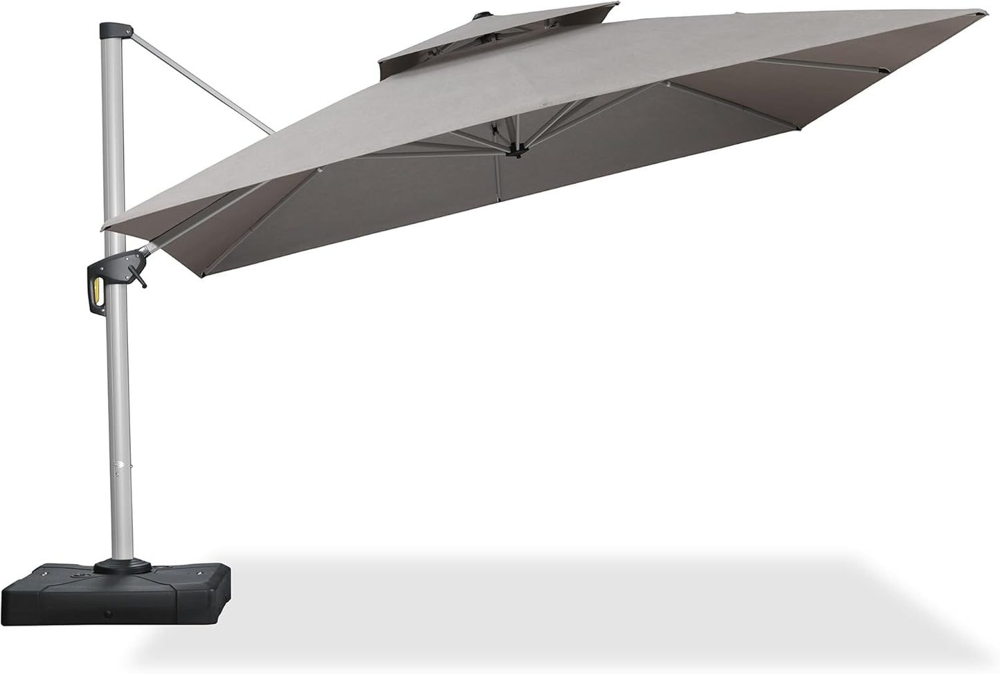 PURPLE LEAF 9' X 12' Patio Umbrella Outdoor Rectangle Umbrella Large Cantilever Umbrella Windproof Offset Heavy Duty Sun for Garden Deck Pool Patio, Beige