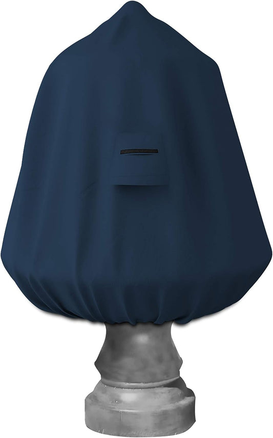 Covers & All Fountain Cover, Made of 12 Oz Cover Max Fabric, Waterproof & UV Resistant, Ideal for Moderate Weather (40" Dia x 52" H, Blue)