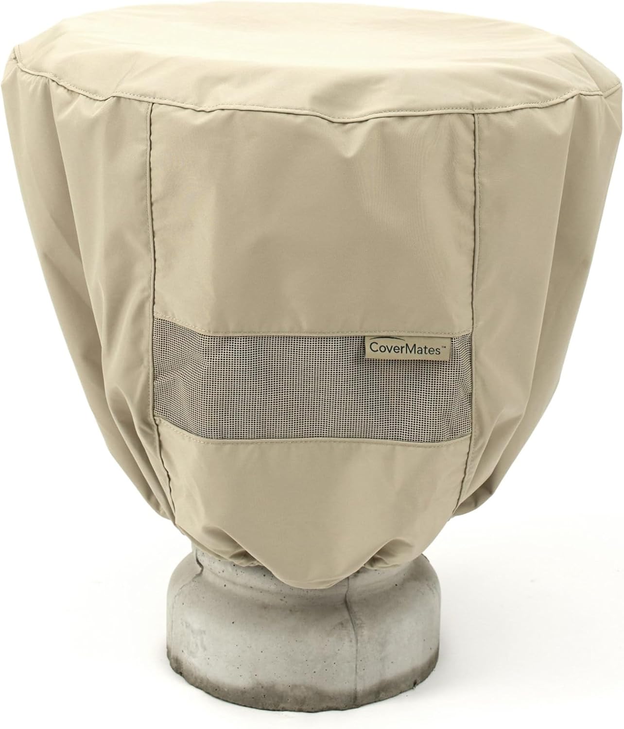 Covermates Fountain Cover - Weather Resistant Polyester, Weather Resistant, Elastic Hem, Outdoor Living Covers, 52DIAMETER x 68H, Charcoal
