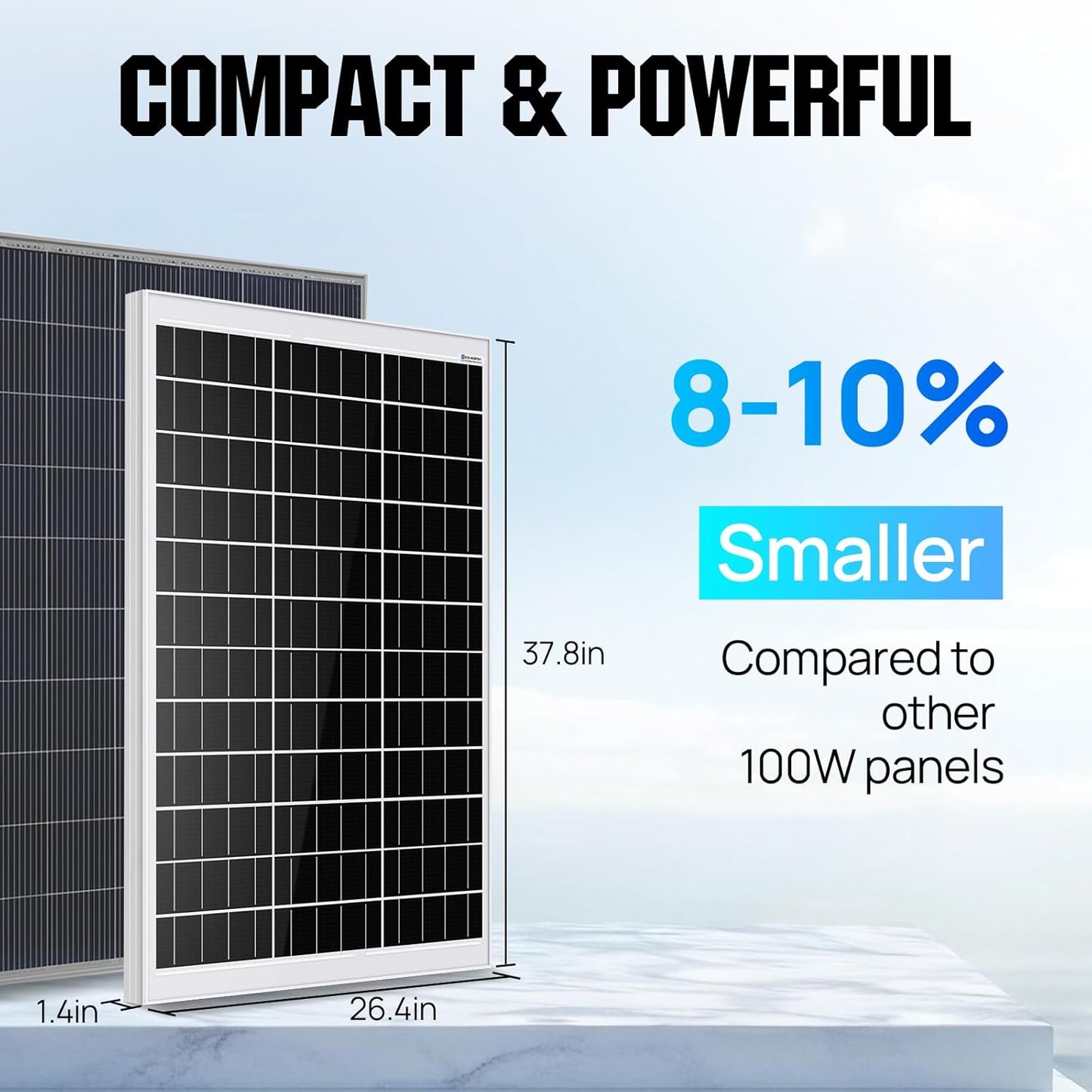 ECO-WORTHY Solar Well Pump Kit - 100W Solar Panel with 12V Deep Well Water Pump for Off-grid Living or Irrigation, Farm & Ranch-DELIVERY IN 2 PARCELS One