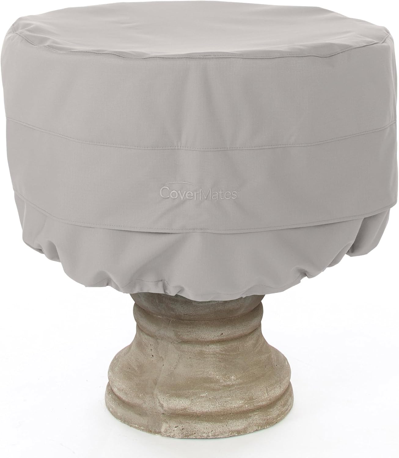 Covermates Fountain Cover - Heavy-Duty Polyester, Weather Resistant, Drawcord Hem, Outdoor Living Covers, 36DIAMETER x 42H, Ripstop Tan