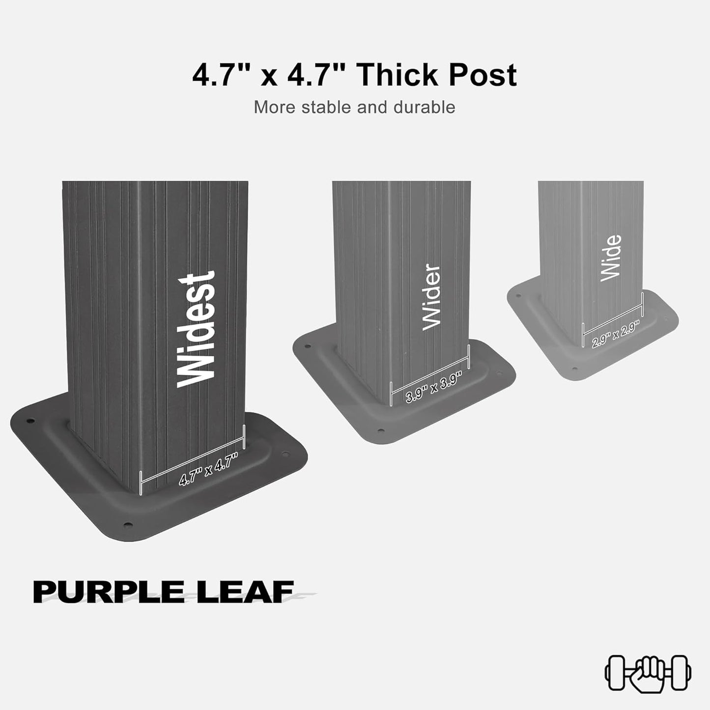 PURPLE LEAF 14' X 28' Outdoor Large Gazebo Permanent Hardtop Gazebo with Galvanized Steel Double Roof for Patio Lawn and Garden, Curtains and Netting Included Grey